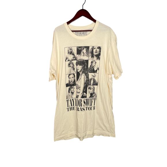 Taylor Swift Other - Taylor Swift The Eras Tour T-Shirt Cream Large SS Crew Fan Merch Graphic Music